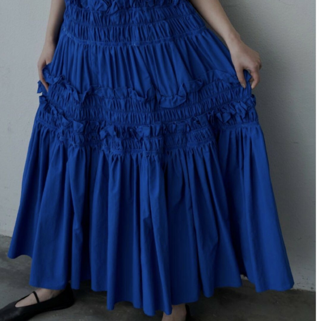 CAROLINA GLASER - 美品 PERNA ペルナ ギャザーキャミフリルワンピース