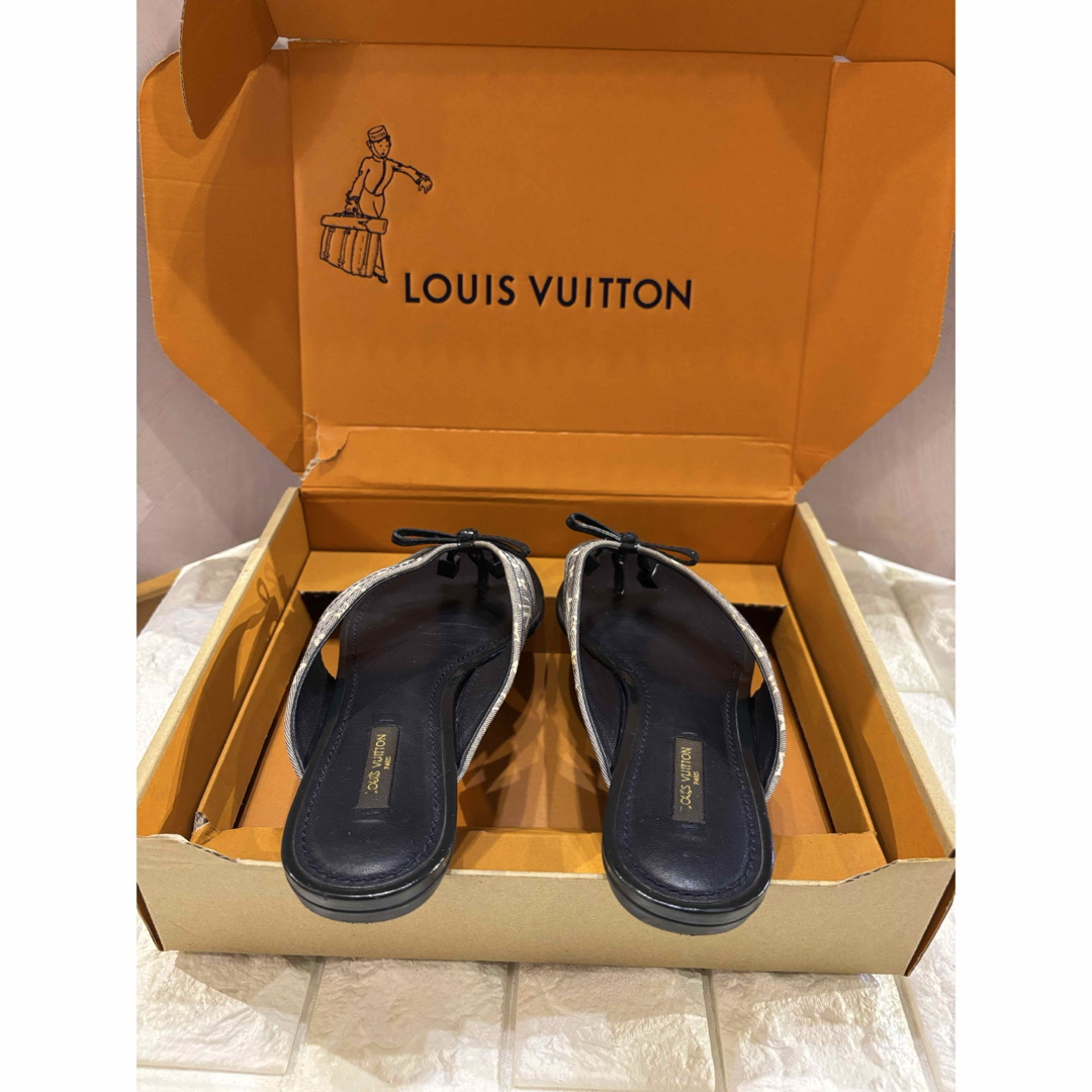 LOUIS VUITTON - #Louis Vuitton レディースレザー#トングサンダル