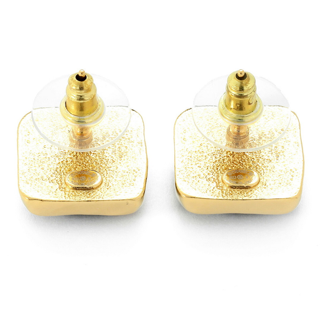 CHANEL - 新品 シャネル CHANEL ピアス スクエアピアス ゴールド