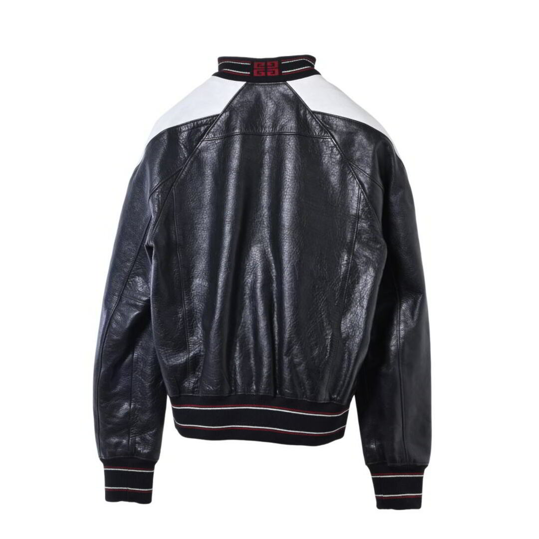 GIVENCHY - GIVENCHY ブロックカラー レザー ボンバー ジャケットの