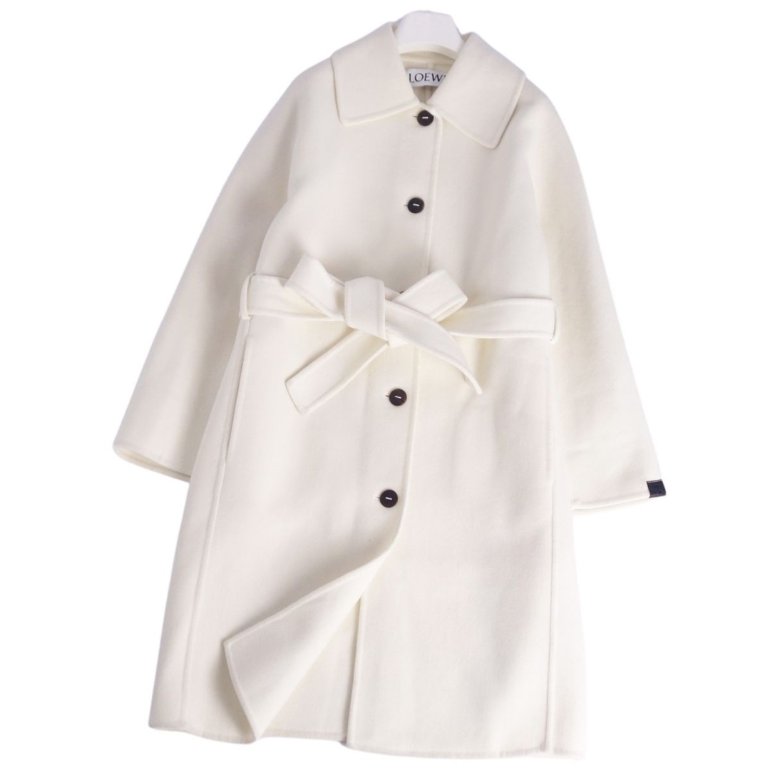 LOEWE - 美品 ロエベ LOEWE コート ベルト付き ロングコート ダブル