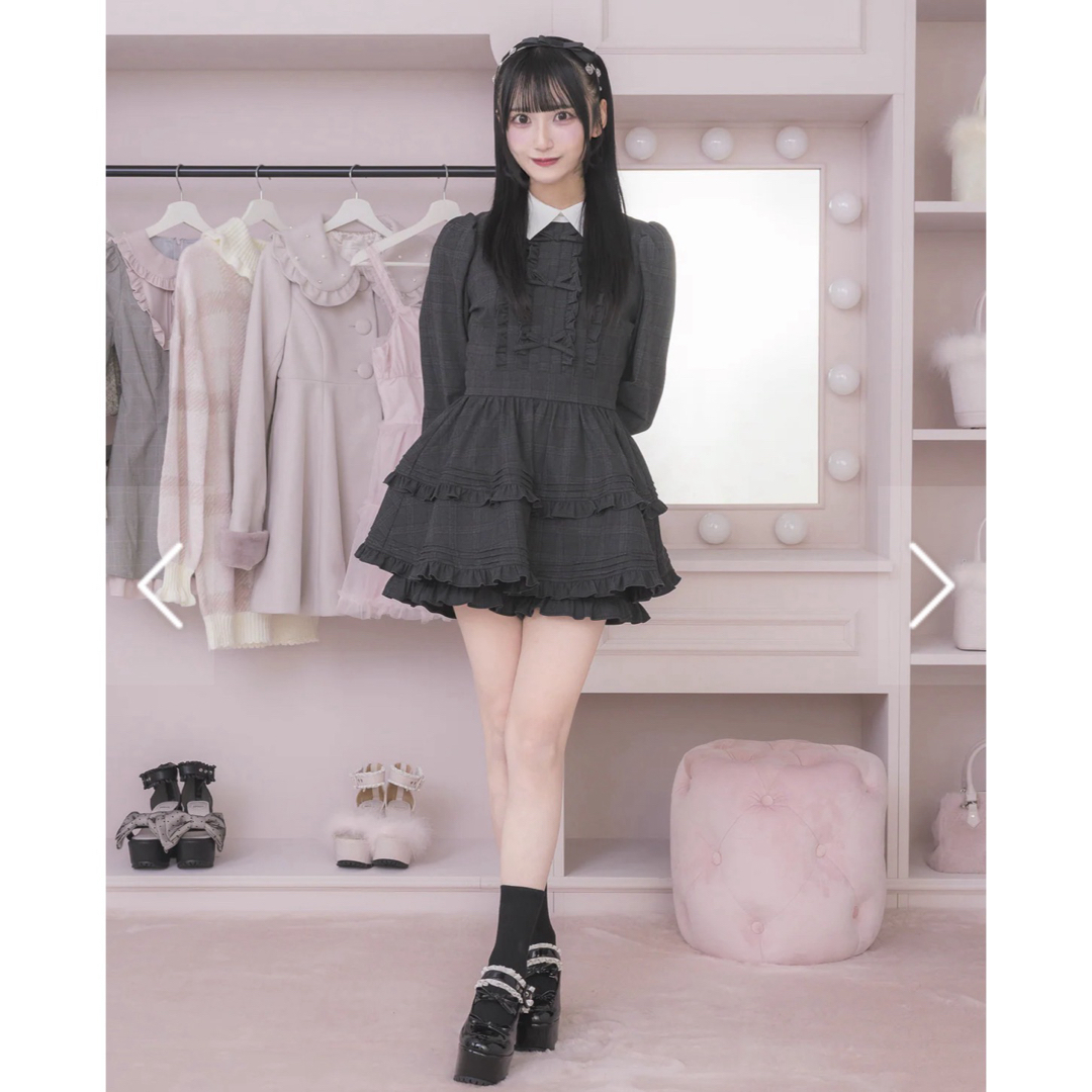 pium フリルリボン襟付きセットアップの通販 by 🍓🍓🍓｜ラクマ