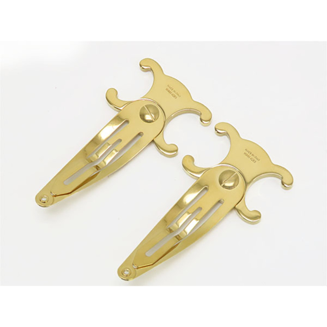 CELINE - 新品同様 セリーヌ トリオンフ スナップ ヘアクリップ 2つ