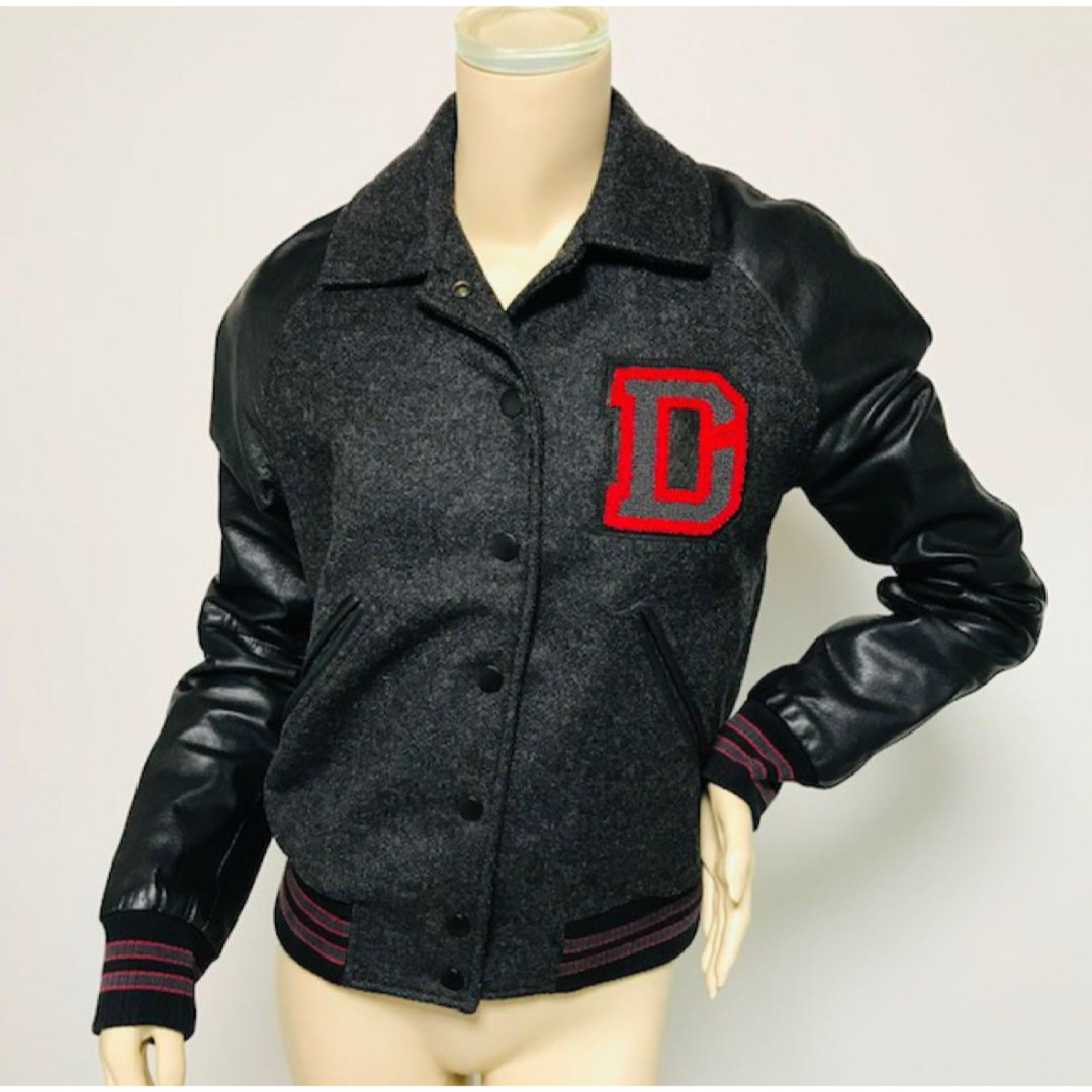 DIESEL - 美品☆DIESE・ディーゼル レザー切替し ビックワッペン付