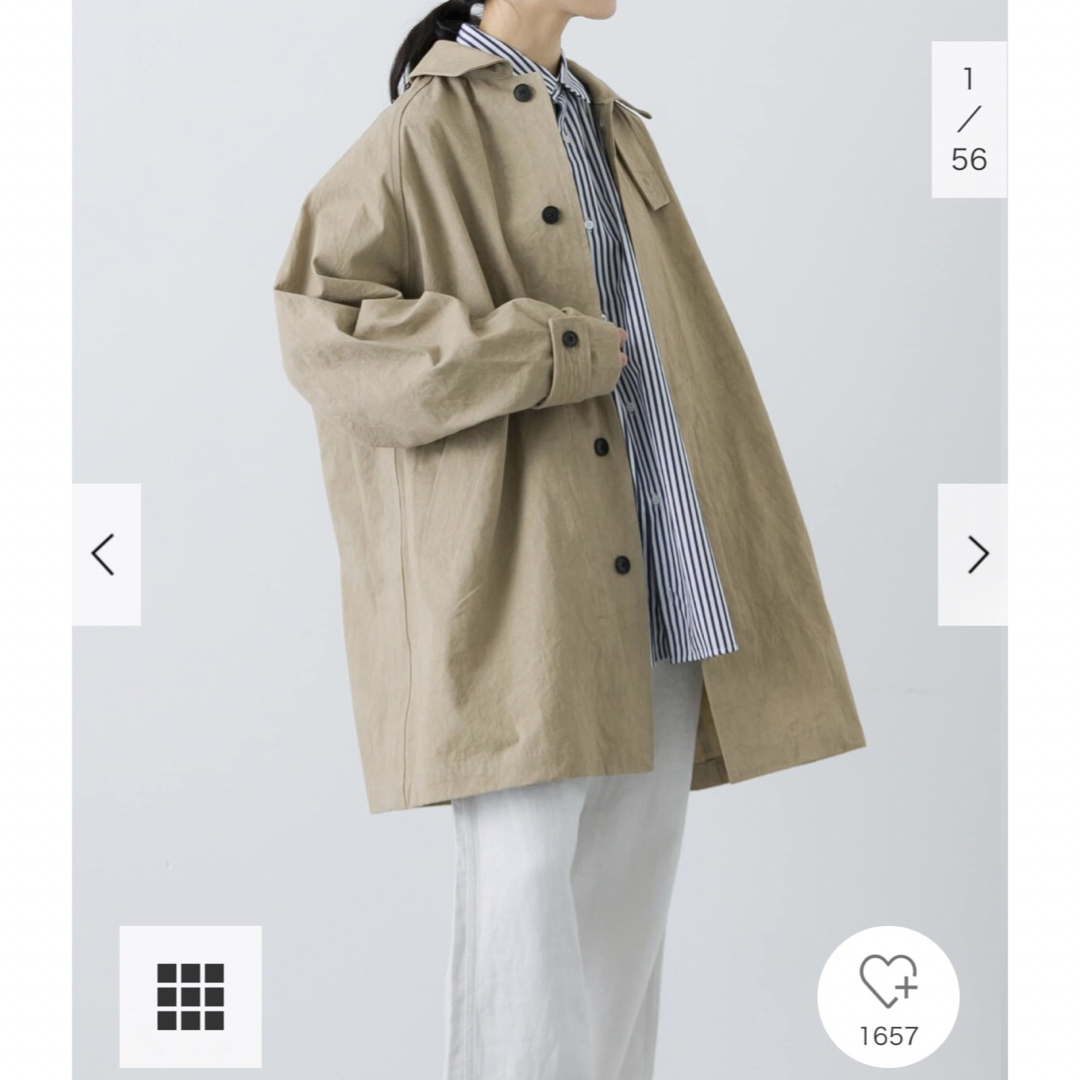 かぐれ - 新品タグ付◉ かぐれ コットンバックタックショートコート