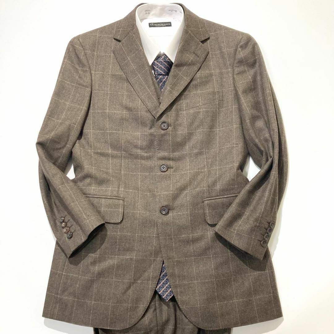 BURBERRY - BURBERRY スリーピース スーツ ウィンドウペン ブラウン