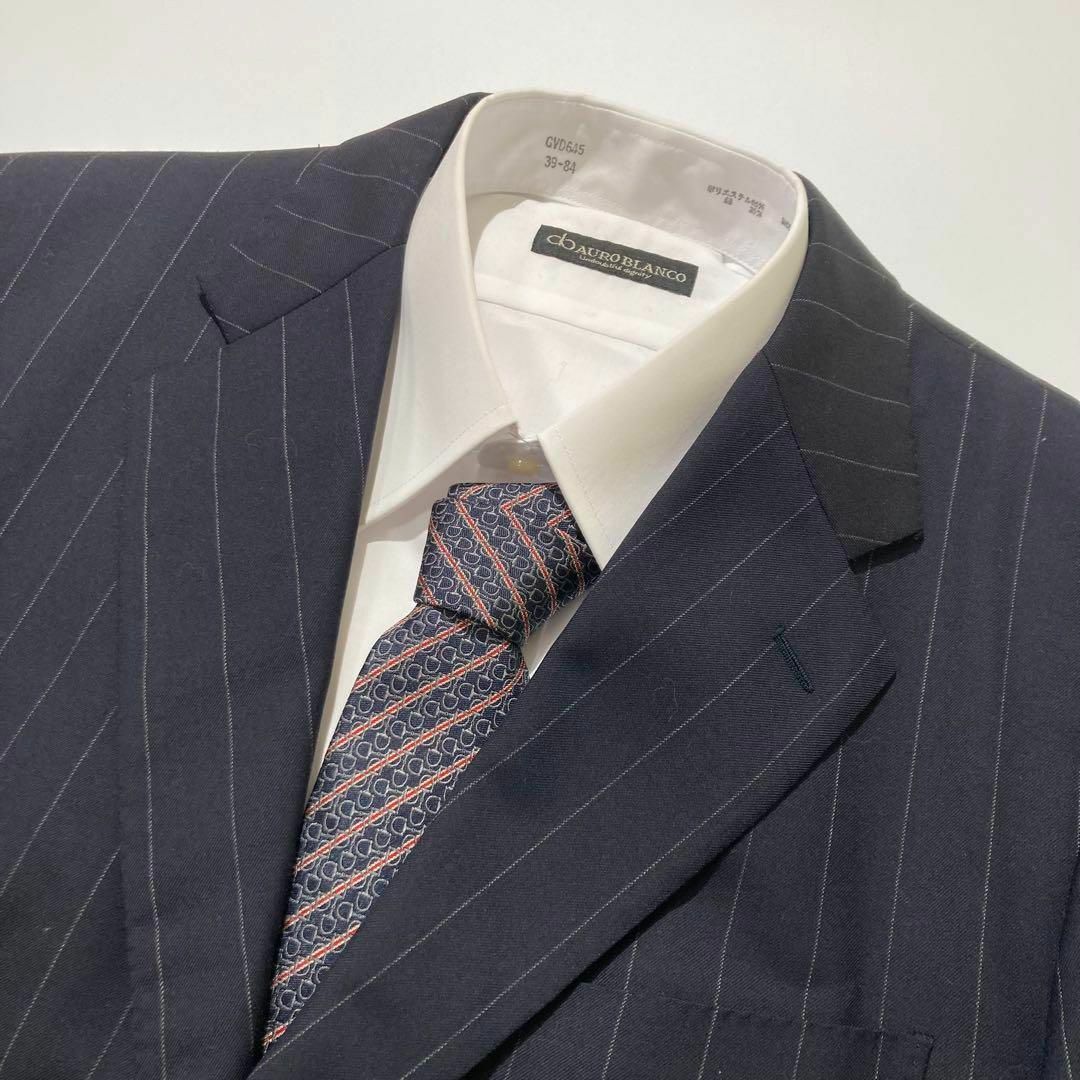 HERMES - 【美品】HERMES スーツ セットアップ ネイビー ストライプ 総