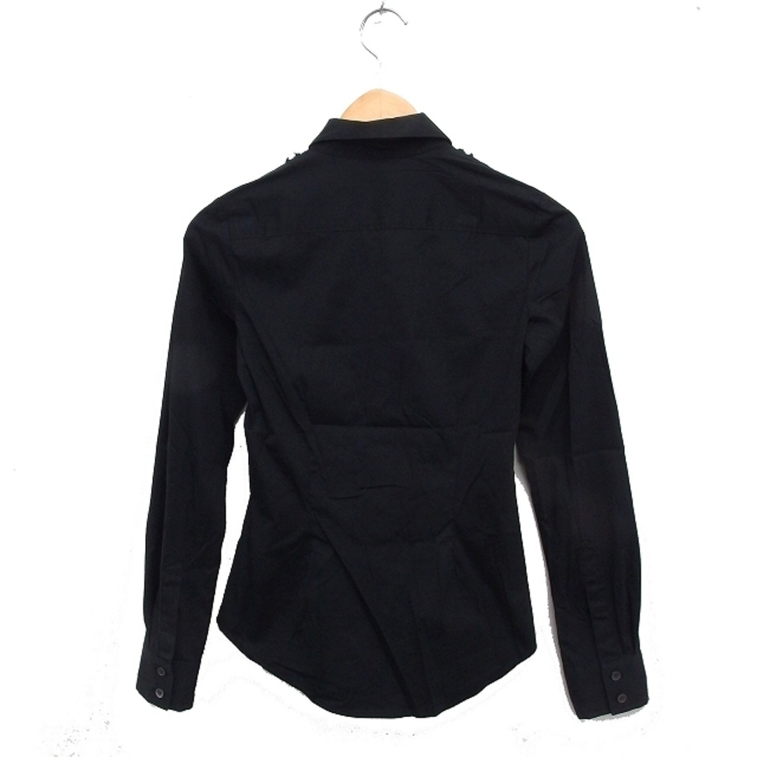 Theory - セオリー Theory フリル シャツ ブラウス 長袖 無地 コットン