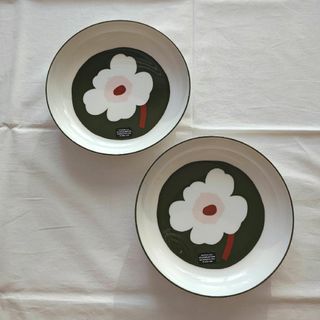 marimekko - ウニッコ 20.5cm ディーププレート 2枚セット ホワイト