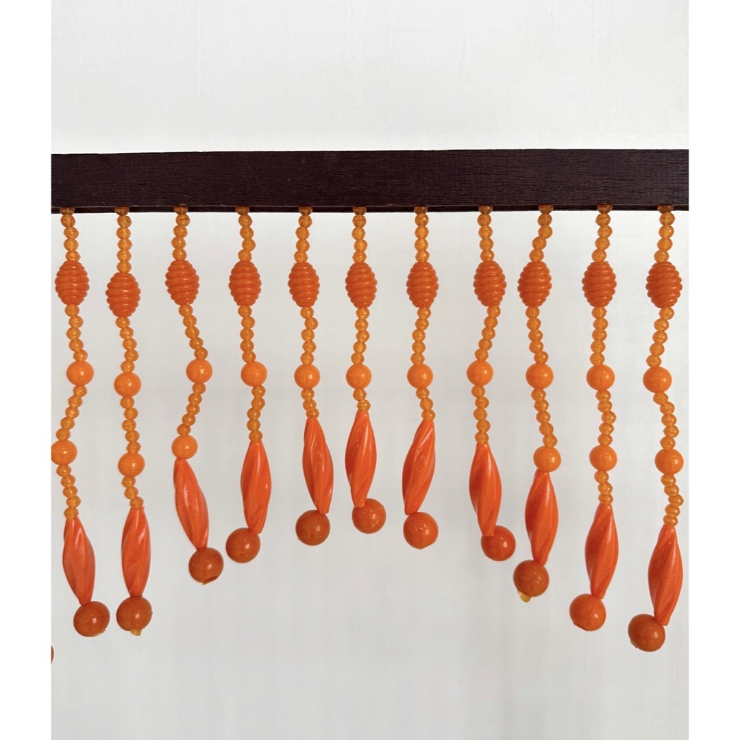 昭和レトロ ビーズのれん ビーズカーテン 珠のれん ミッドセンチュリー