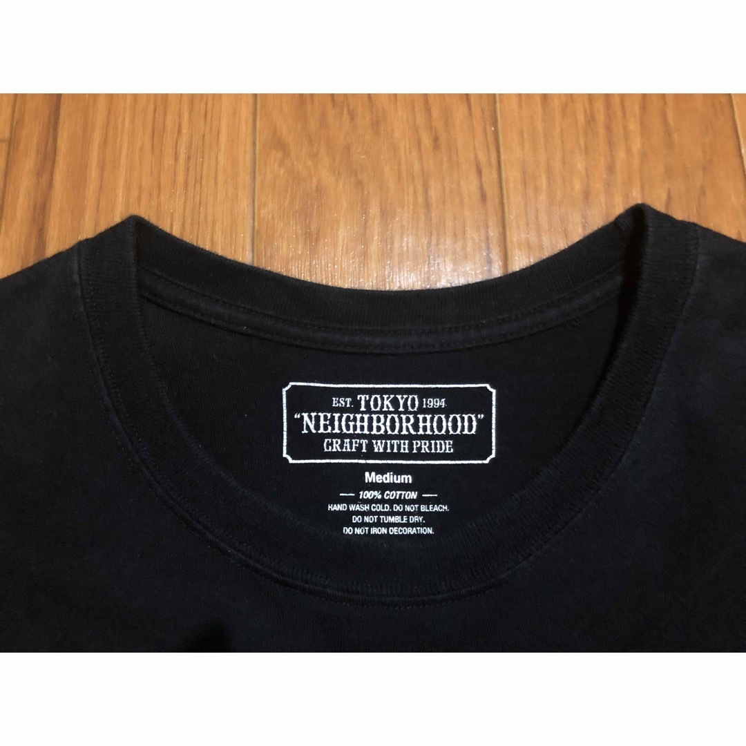 NEIGHBORHOOD - NEIGHBORHOOD ネイバーフッド ロゴ ロンT ブラック M