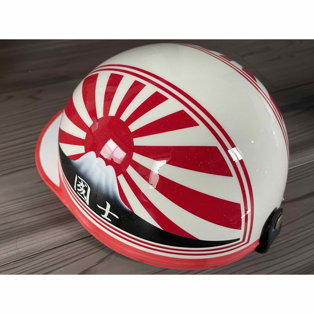 ラメ 富士日章 コルク半 ヘルメットの通販 by paint｜ラクマ