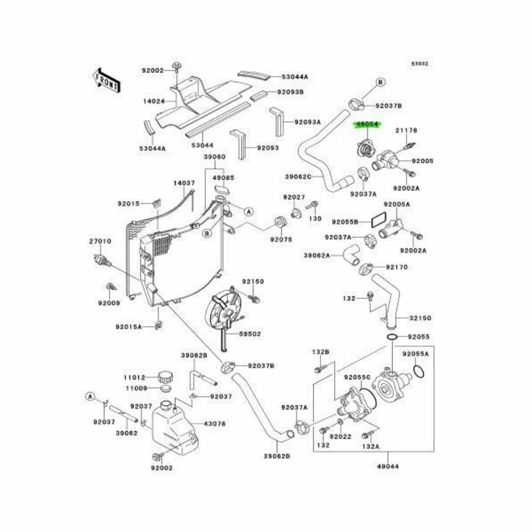 カワサキ - カワサキ ZXR750 サーモスタットの通販 by MARS.LLC