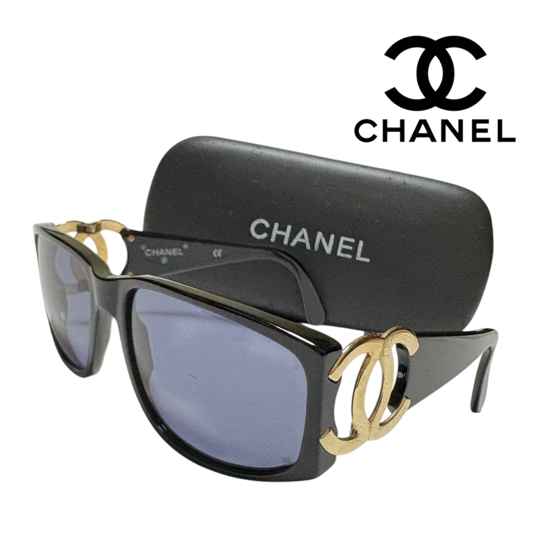 CHANEL - CHANEL サングラス ココマーク ブラック 黒 ゴールド ケース