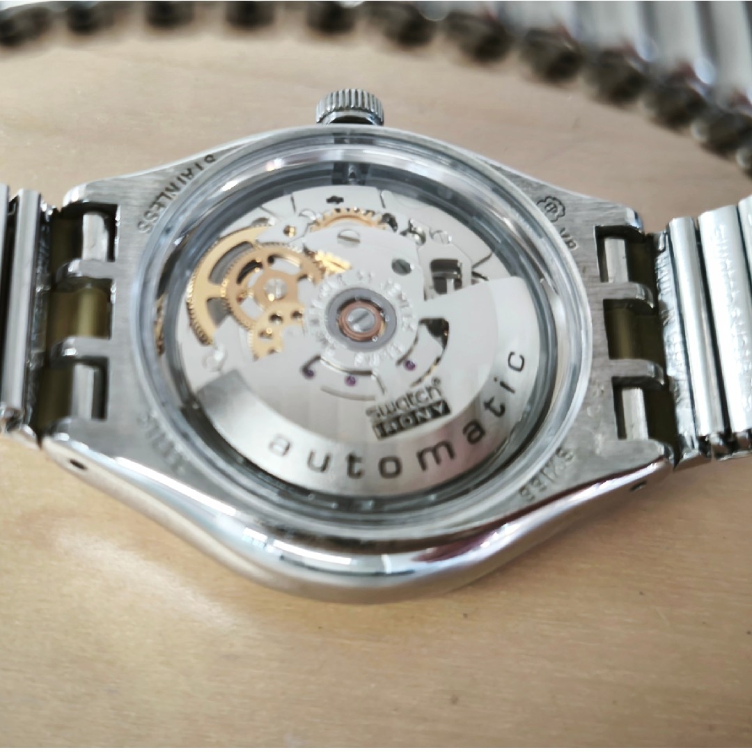 swatch - Swatch IRONY AUTOMATIC 自動巻 両面スケルトンの通販 by