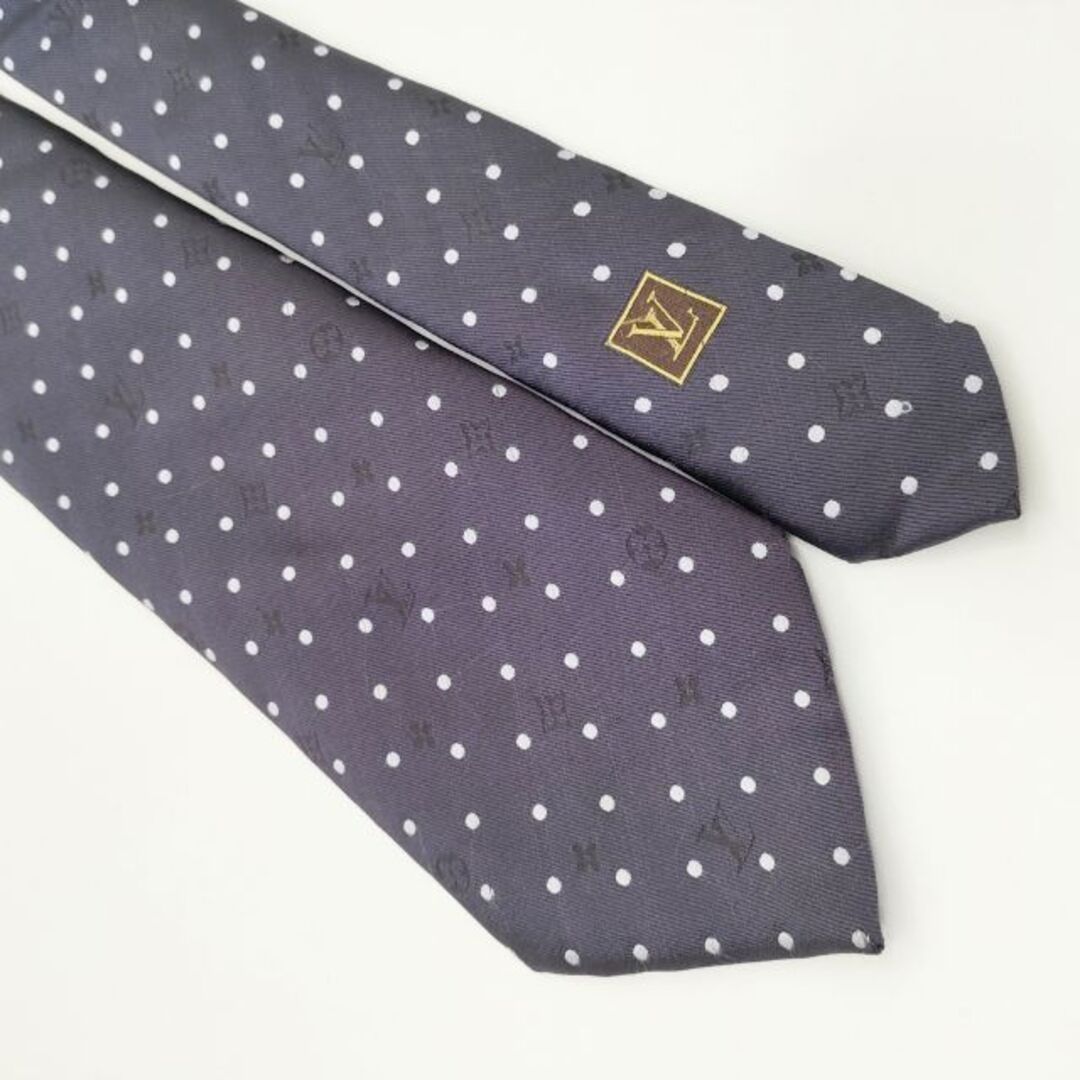 LOUIS VUITTON - LOUIS VUITTON モノグラム柄 ドット 水玉 シルク