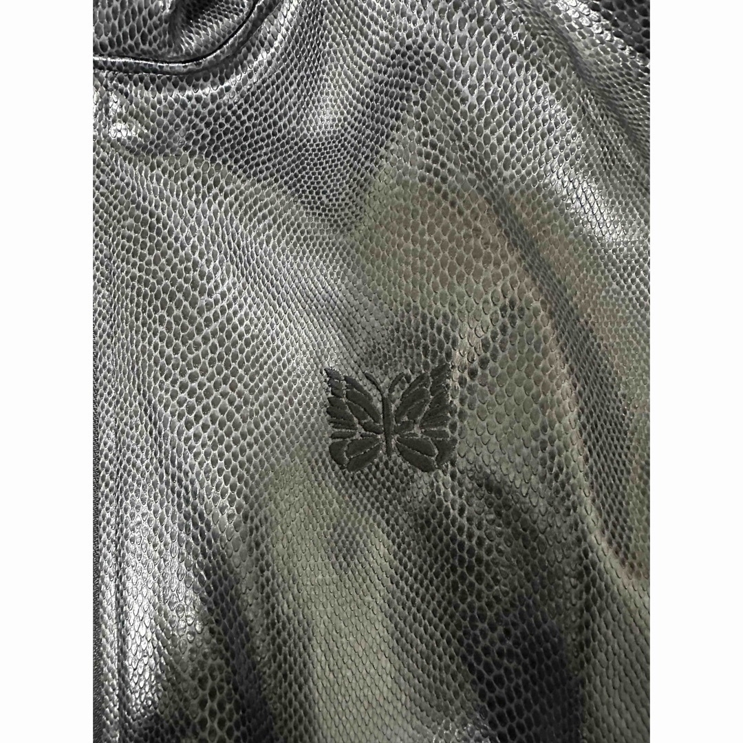 Needles - needles nubian 別注 トラックフーディ レザー BADHOP XLの