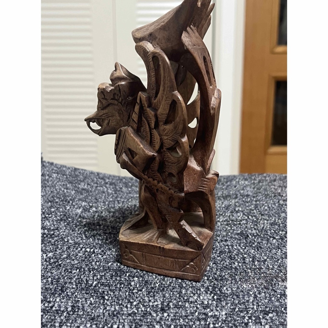 ガルーダ神 木彫り 置物 インテリア インドネシア バリ島の通販 by 肉