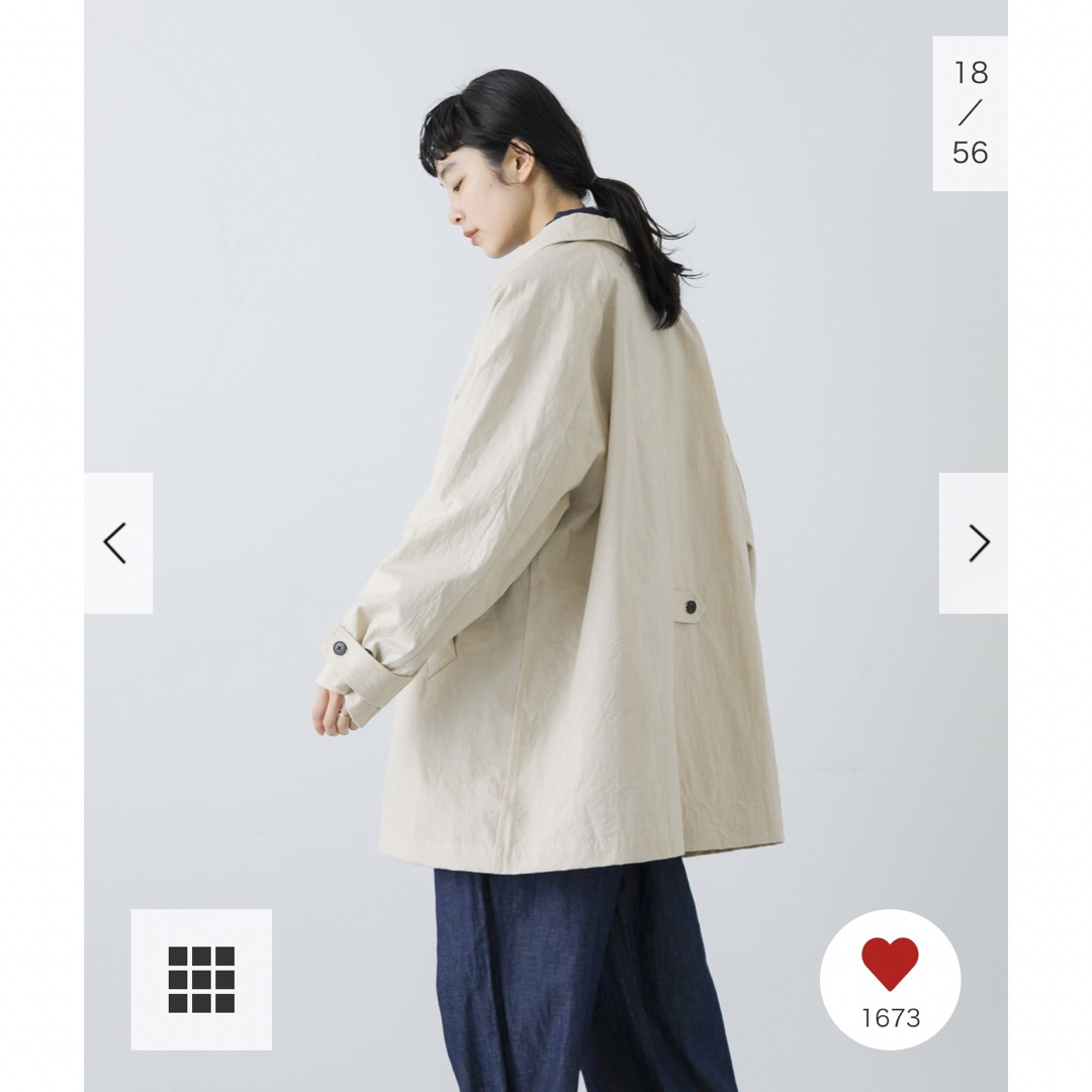 かぐれ - 新品タグ付◉ かぐれ コットンバックタックショートコート