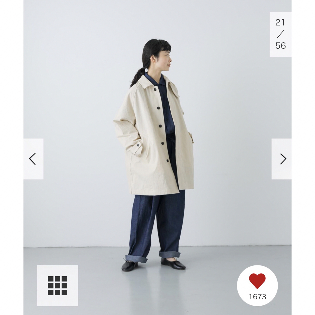 かぐれ - 新品タグ付◉ かぐれ コットンバックタックショートコート