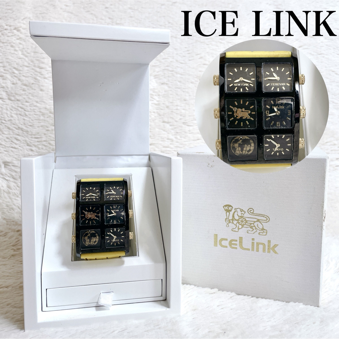 ICELINK - ICE LINK アイスリンク AVALANCHE 4TIME ZONE 時計の通販 by