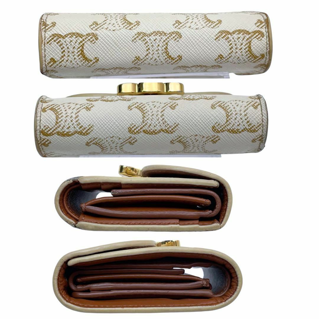 CELINE - セリーヌ マカダム トリオンフ ロゴ 三つ折り 財布