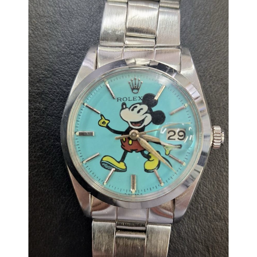 ROLEX - ブルー文字盤 ミッキーマウスロレックス『オイスターデイト