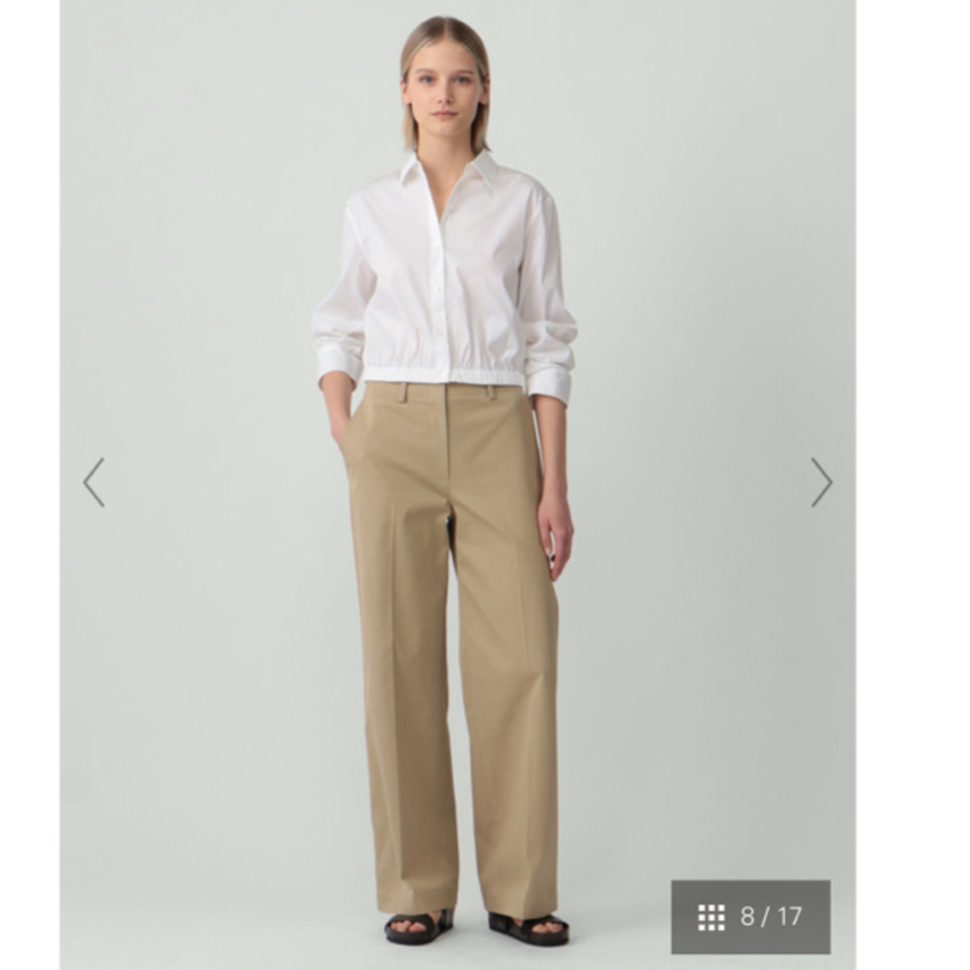 Theory - Theory ホワイト 7分袖クロップドシャツ Sサイズ<新品未使用