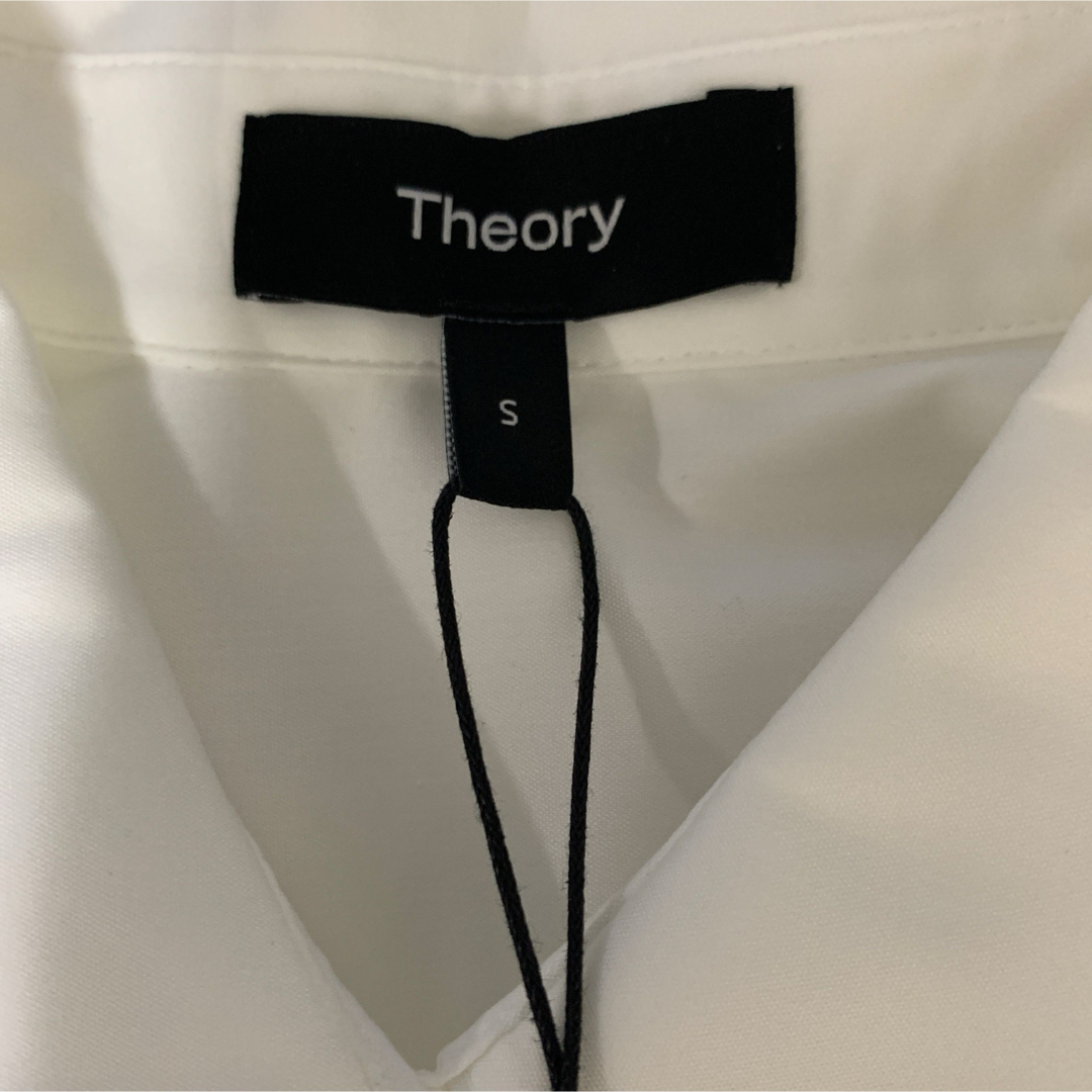 Theory - Theory ホワイト 7分袖クロップドシャツ Sサイズ<新品未使用