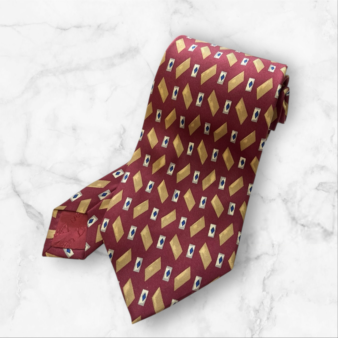 Christian Dior - 【極美品】Christian Dior ネクタイ バーガンディ