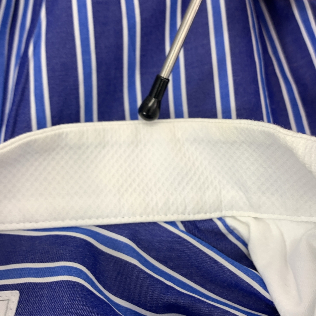 sacai - sacai / サカイ | ストライプ フレアシャツ | 2 | ブルー