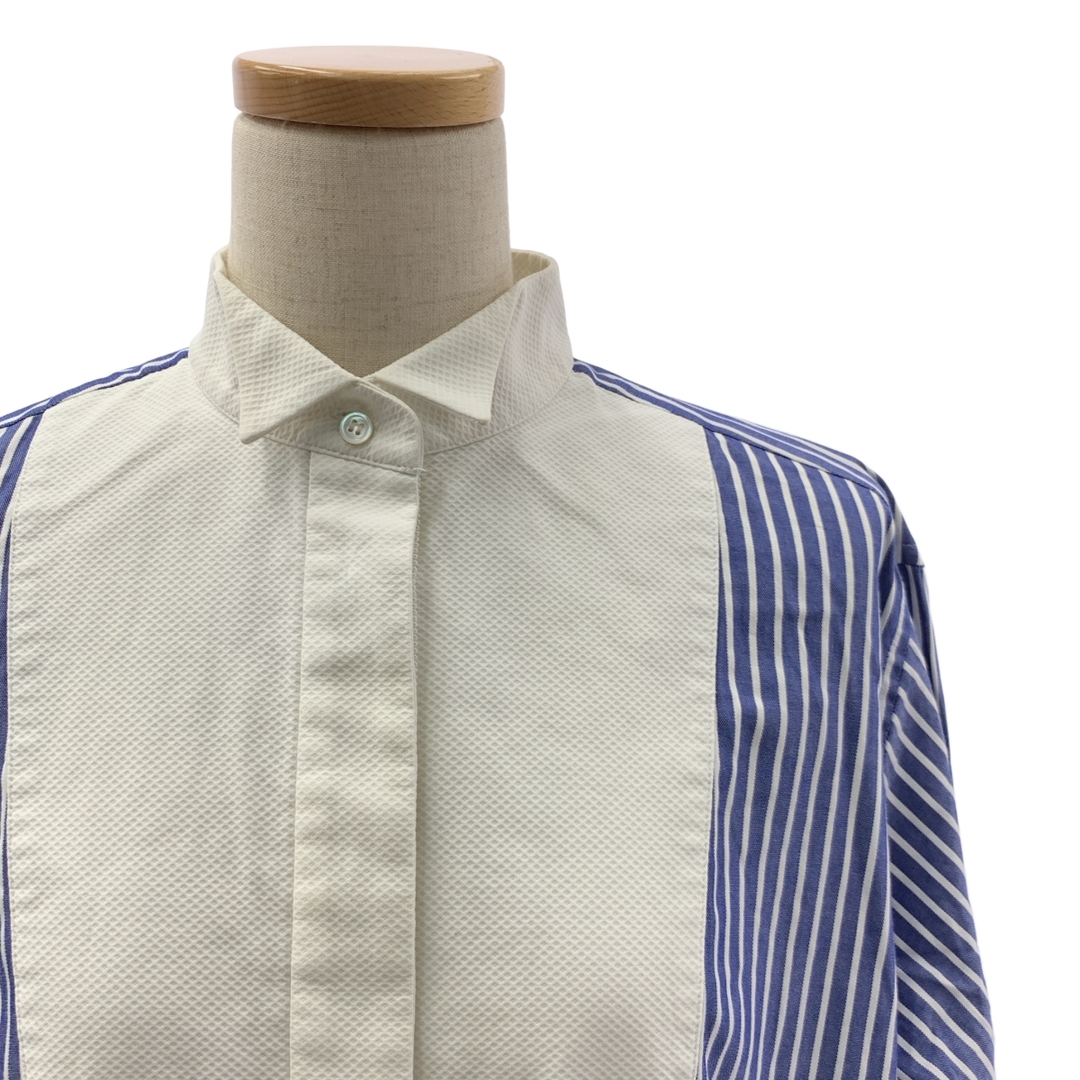 sacai - sacai / サカイ | ストライプ プリーツ サイドジップ シャツ