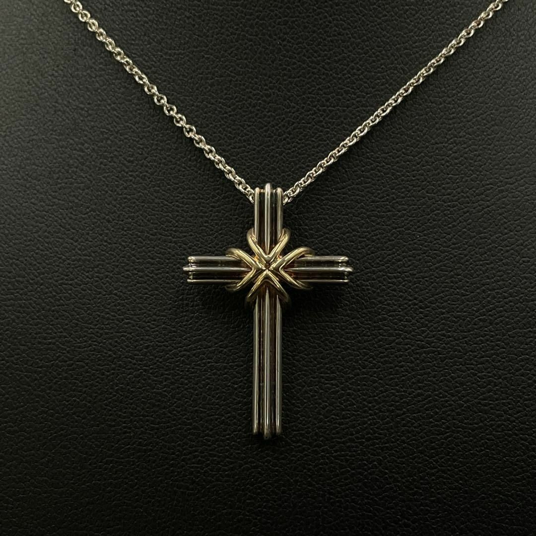 Tiffany & Co. - ティファニー ネックレス シグネチャー クロス コンビ