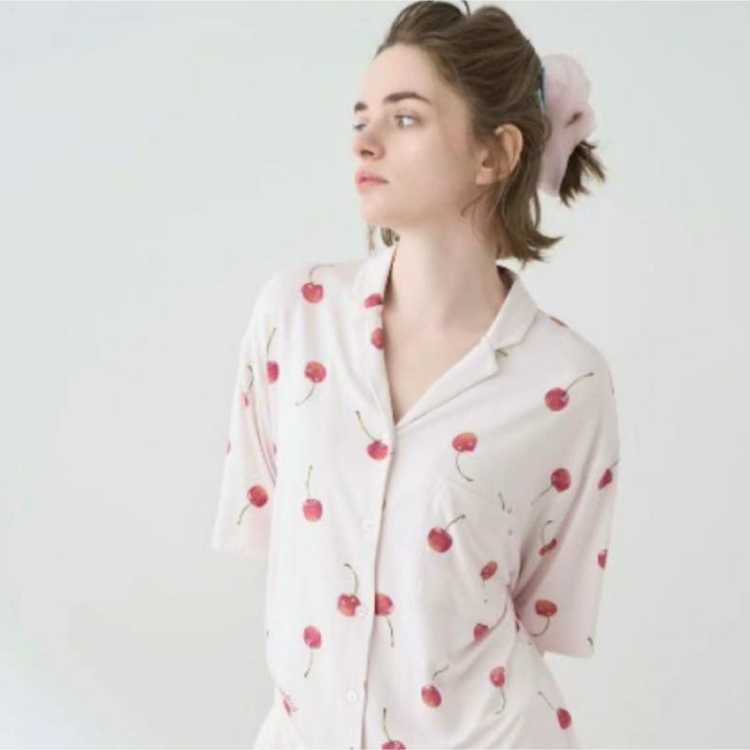 gelato pique - ジェラピケ チェリー柄パジャマ上下セットの通販 by