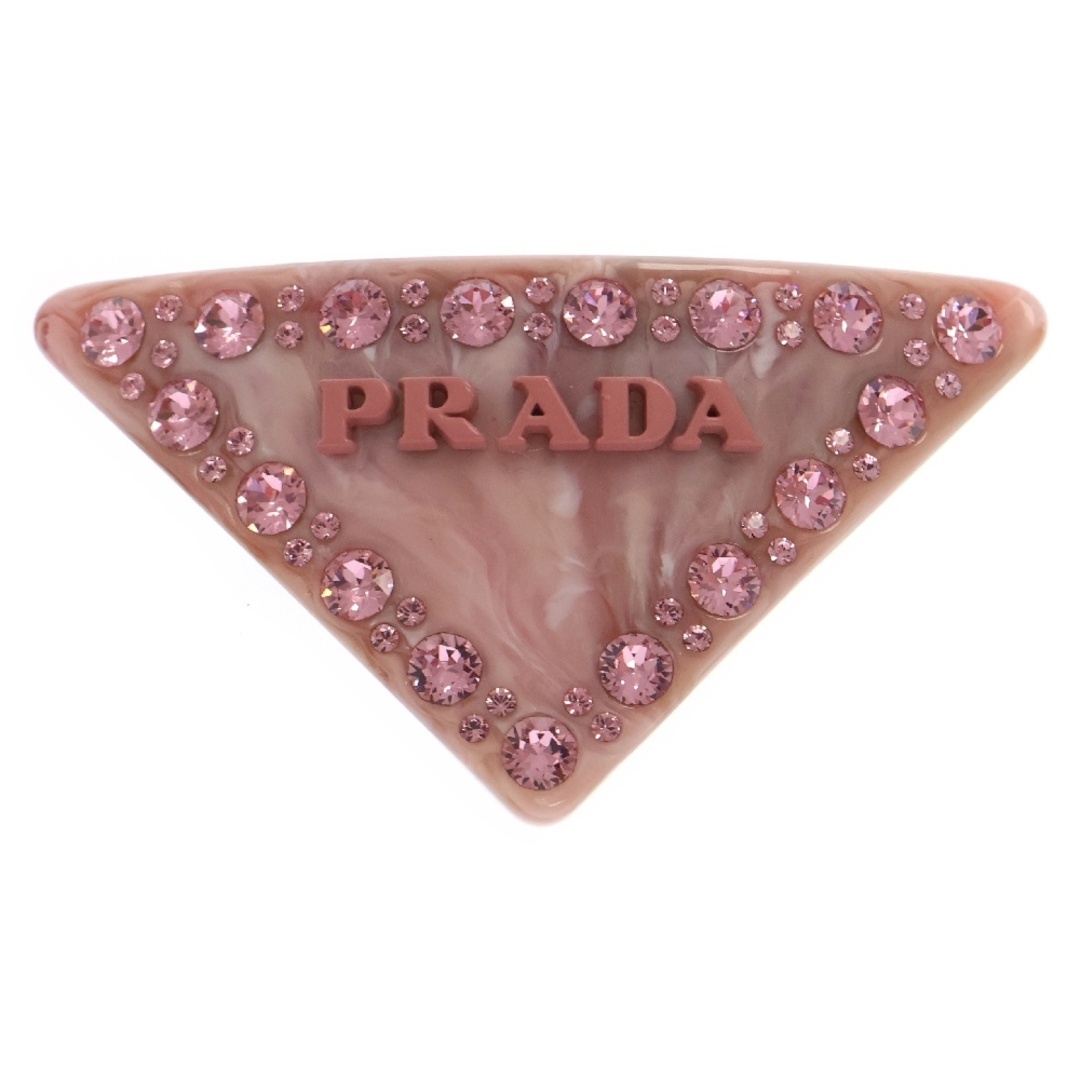 PRADA - PRADA プラダ トライアングルロゴプレート ラインストーン付き
