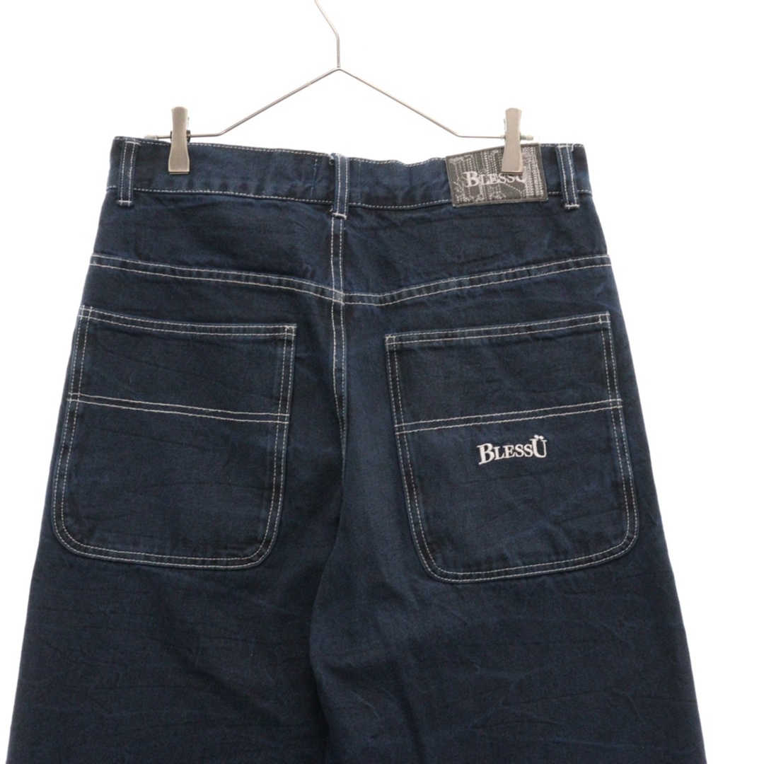 BLESS U ブレスユー BU wrinkle crack baggy denim バギーデニムパンツ