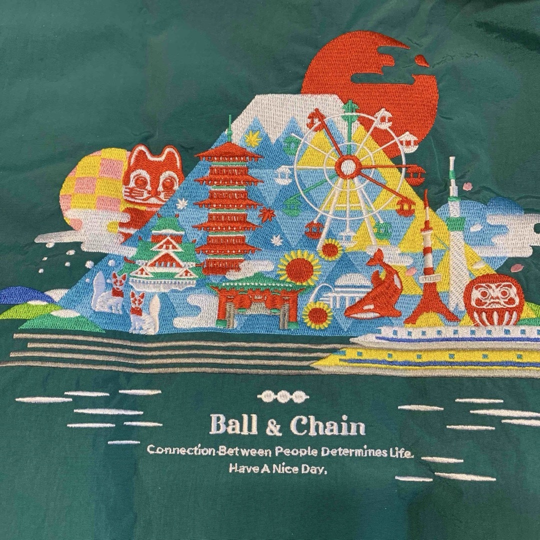 ボールアンドチェーン 東海道新幹線 コラボ エコバッグ M グリーンの