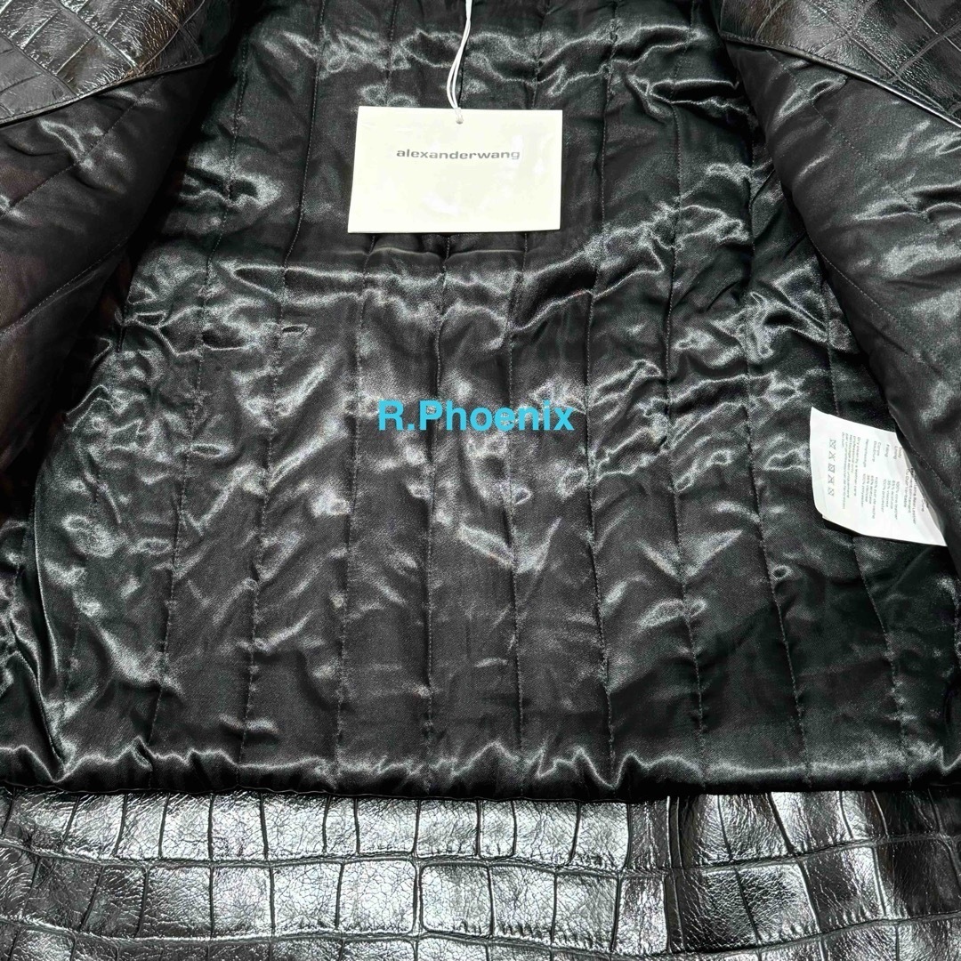 Alexander Wang - 【ALEXANDER WANG】CROC LEATHER JACKET Sの通販 by