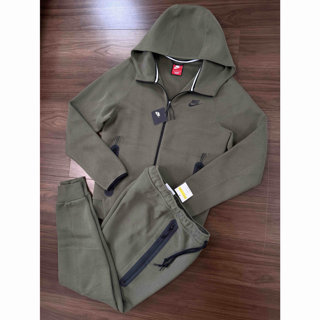 NIKE - メンズS カーキ テックフリース セットアップ オリーブ ナイキ