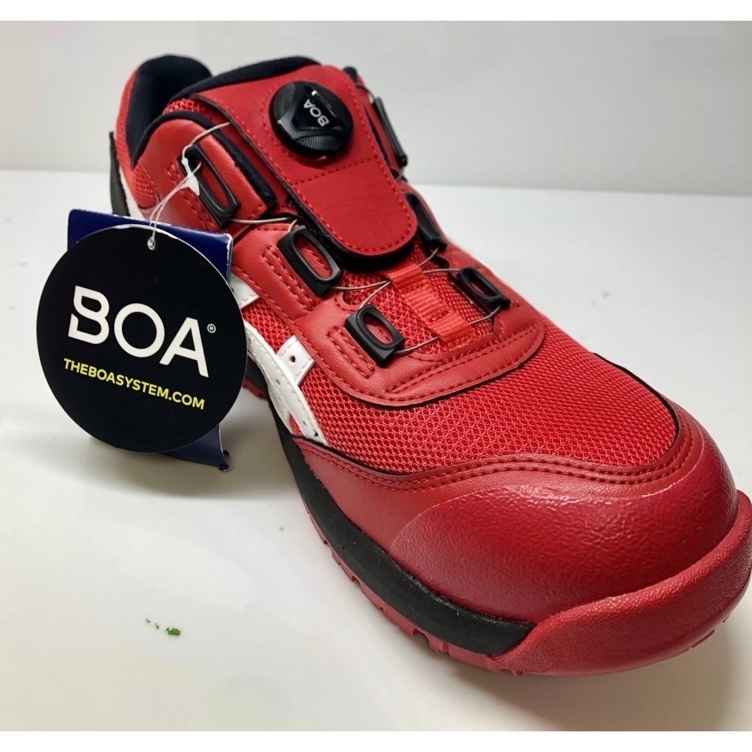 asics - アシックス asics ウィンジョブ CP209 BOA レッド×ホワイトの