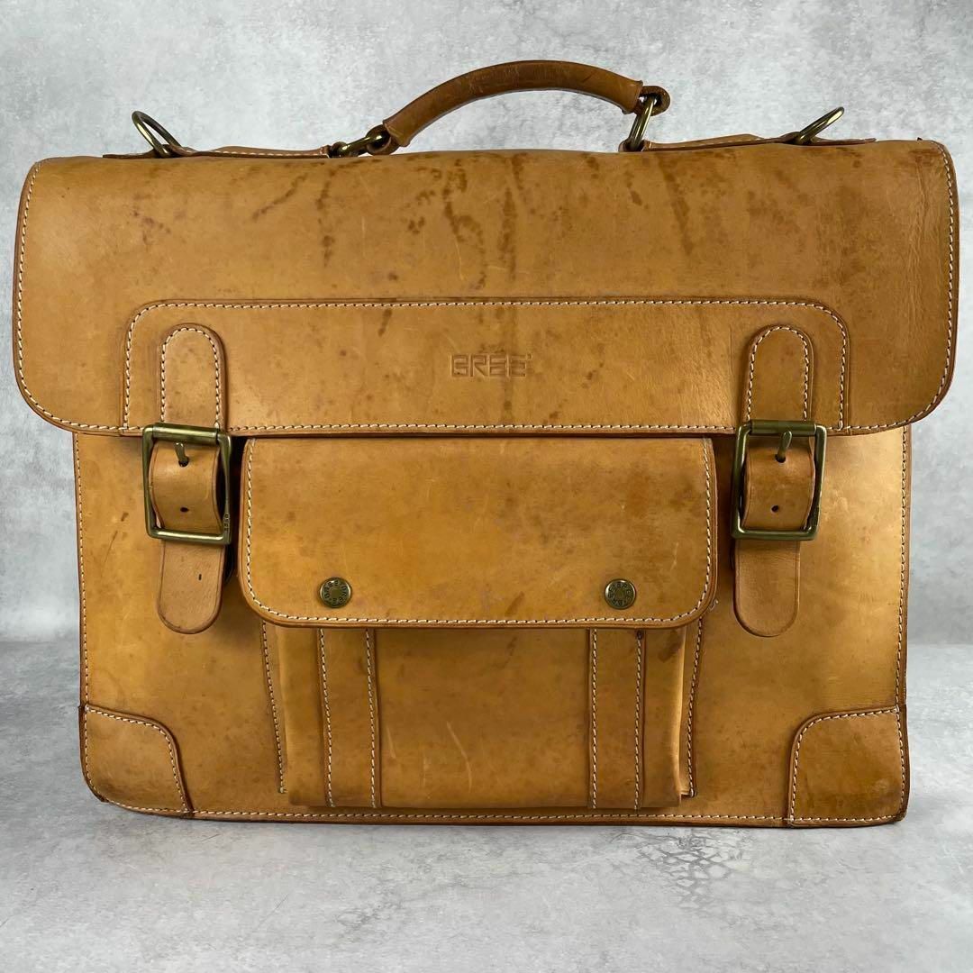 BREE - 入手困難✨ ブリー ビジネスバッグ リュック ヌメ革 レザー