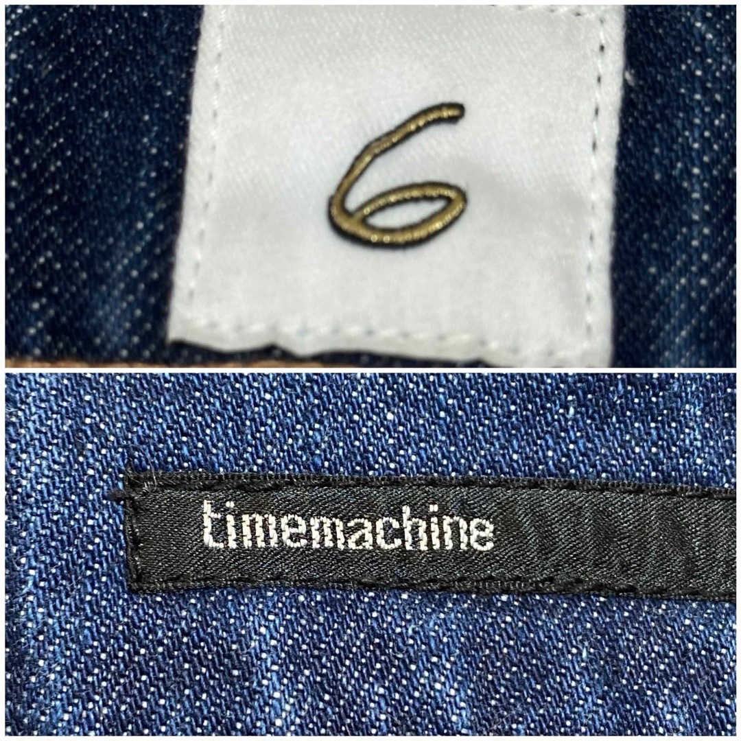 6 (ROKU) - 6(ROKU) timemachine ハイウエストデニム W26の通販 by