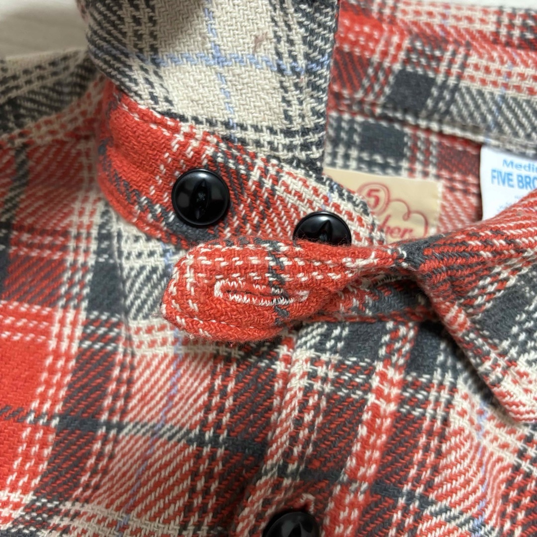 FIVE BROTHER - 50s復刻 USA製□FIVE BROTHER□チンスト 猫目ボタン