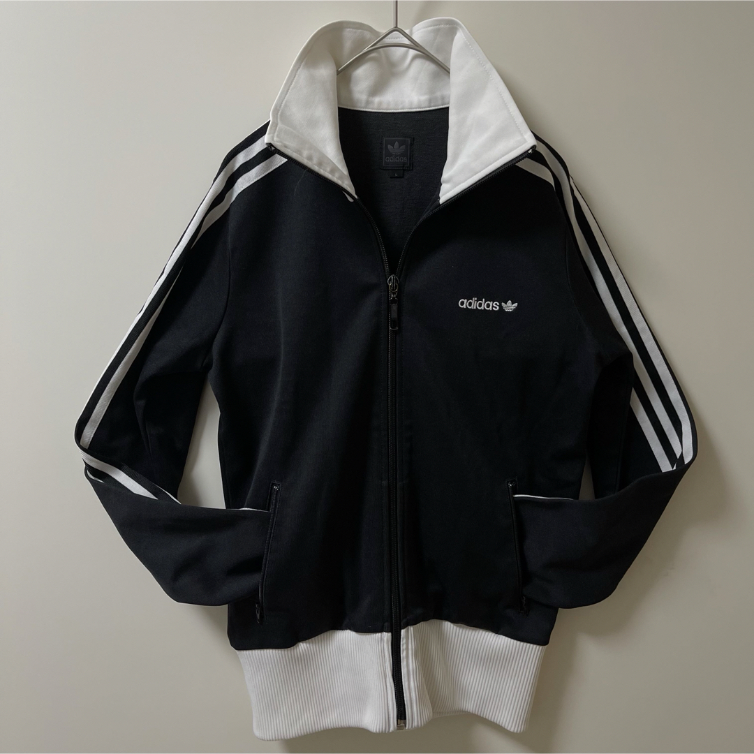 adidas - 80s】アディダス刺繍トラックジャケット古着ジャージトップ