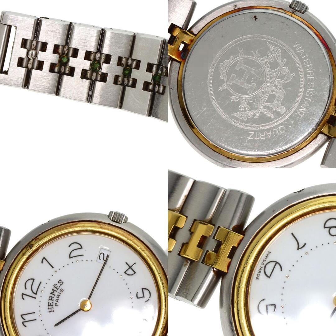 HERMES - HERMES エルメス プロフィール 腕時計 SS SSxGP メンズ [中古