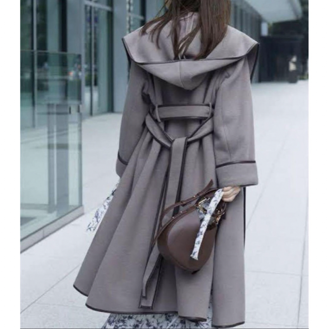 SNIDEL - 【タグ付新品未使用】snidel パイピングフードコート モカ