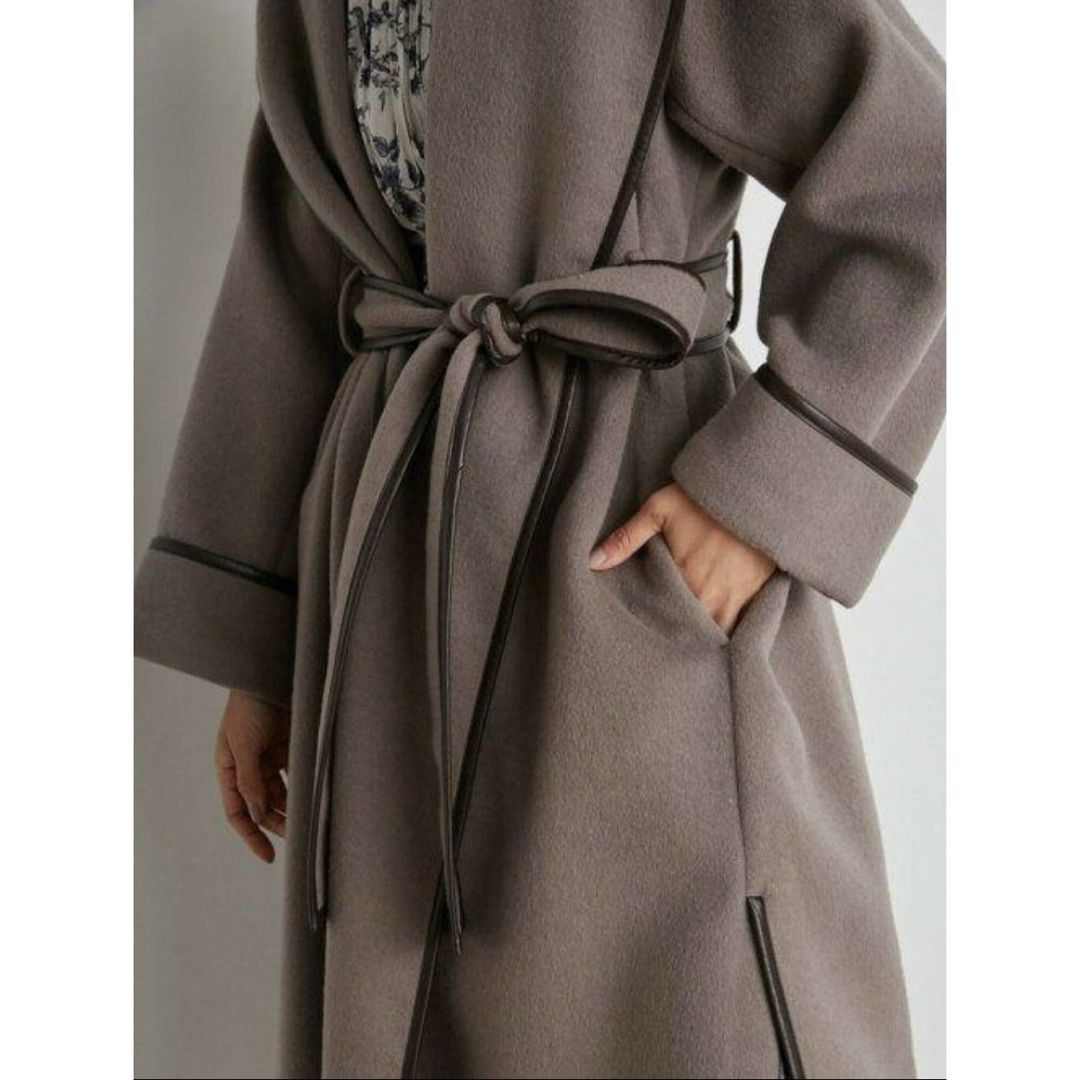 SNIDEL - 【タグ付新品未使用】snidel パイピングフードコート モカ