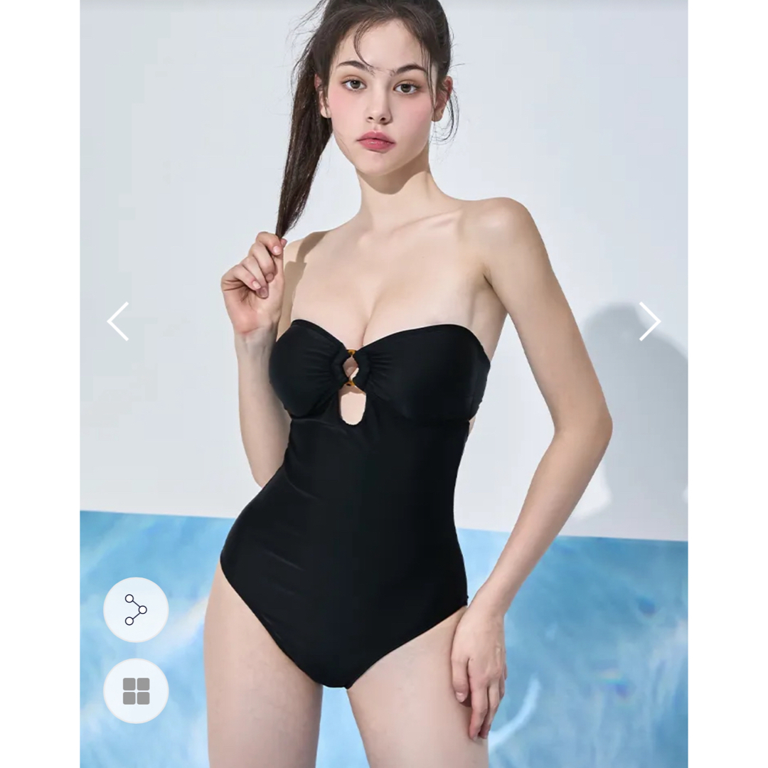 dholic - Vikini Vender ビキニヴェンダー 水着 ワンピース 黒