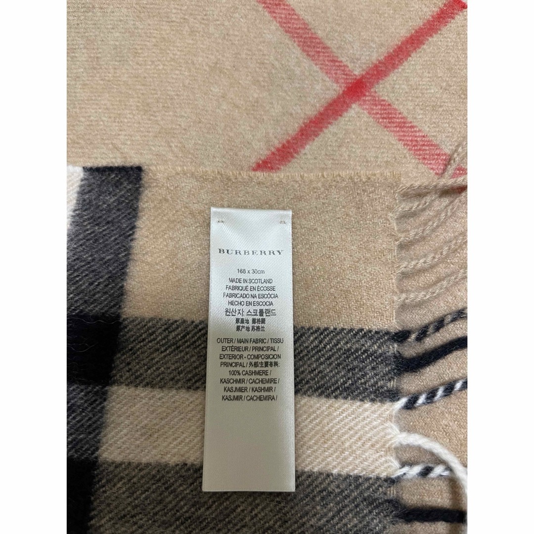 BURBERRY バーバリー マフラー カシミア100％ 未使用に近い ハート黒