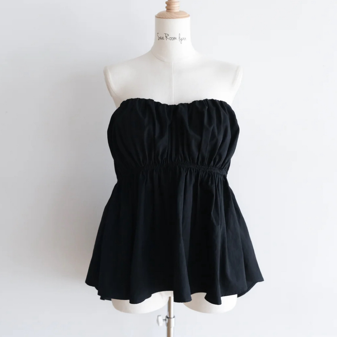 ウエストShapeパッドinベアトップス ブラック S